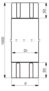 Соединительная труба Lindab MST 125/87 758